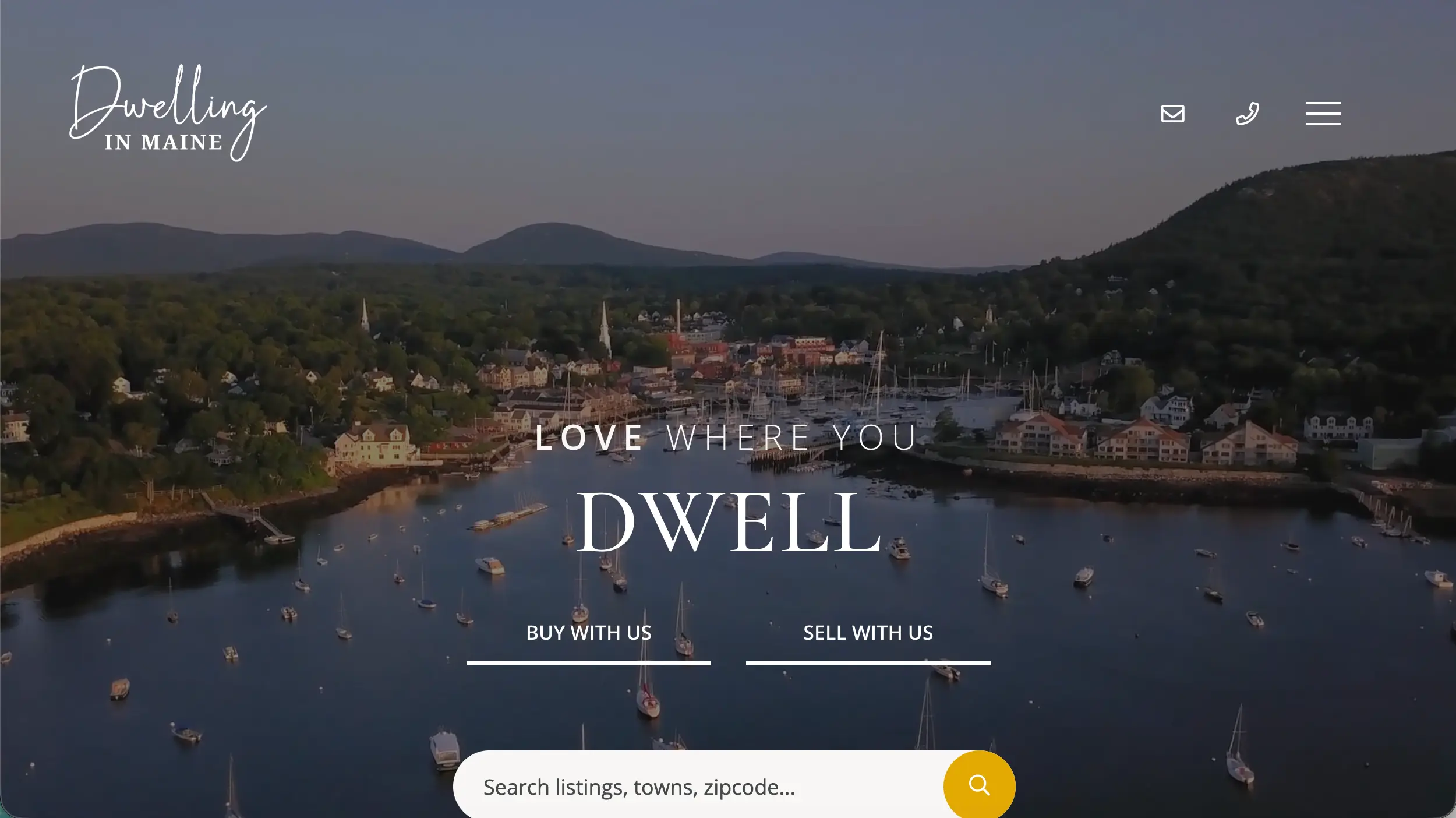 Dwelling in Maine real estate website example